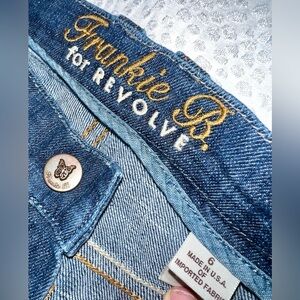 Rare Frankie B for Revolve Swarovski Crystal Embellishment Size 6 RUNS SMALL